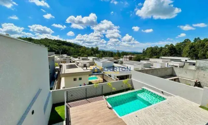 Casa de luxo com 3 suítes à venda - rio abaixo, atibaia/sp
