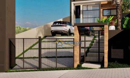 Casa moderna em construção à venda no Loteamento Vivejo