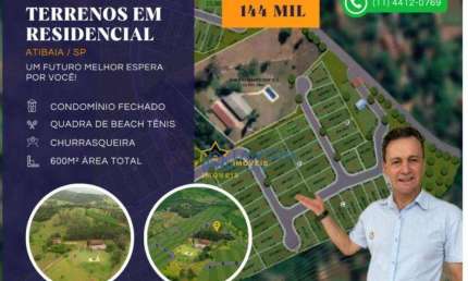Terreno em condomínio fechado à venda em Canedos, Piracaia 