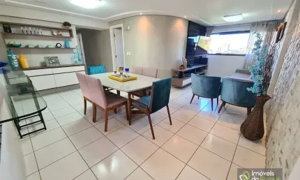 Apartamento para venda em joão pessoa, aeroclube, 3 dormitórios, 2 suítes, 4 banheiros, 2 vagas