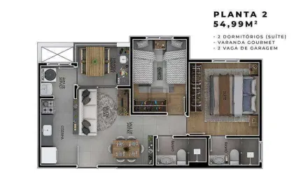 Apartamento à venda, 54 m² por r$ 400.000,00 - parque campolim - sorocaba/sp