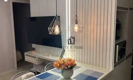 Apartamento mobiliado com 2 dormitórios à venda, 41 m² por r$ 340.000 - jardim das estrelas - sorocaba/sp