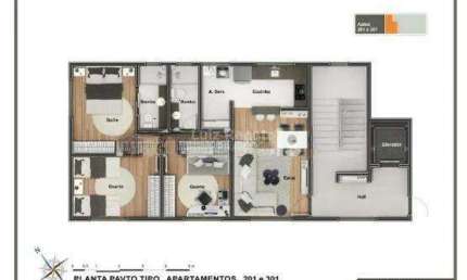 Apartamento com 3 quartos à venda na Rua Marte, Ana Lúcia, Sabará