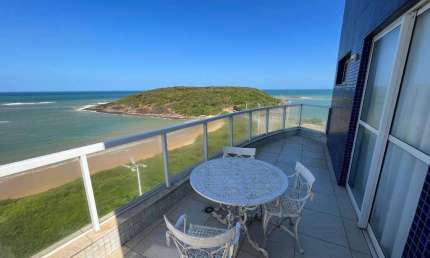 Cobertura 4 Suítes com piscina, frente para praia, Praia de Peracanga - Enseada Azul - Guarapari/ES
