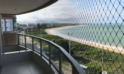 Apartamento á venda 3 Quartos sendo 1 suíte, frente para praia, 120 m²  - Enseada Azul - Guarapari-ES
