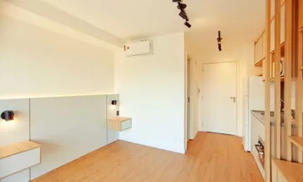 Studio 24m2, 1 dorm. (suite), para venda ou locação - r$ 2.900,00 ao lado do shopping eldorado, pin