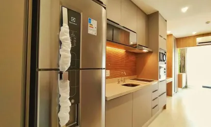 Estudio para venda ou locação, 26m², mobiliado, ao lado do metrô Brooklin - R$ 450.000,00 / R$ 2.90