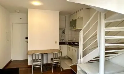 Apartamento 1 dorm. (suite) duplex para alugar, 52m², 1 vaga, mobiliado, R$3.700,00, Jardins - São