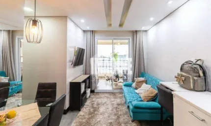 Apto no tatuapé com 3 dorms sendo 1 suíte, 1 vaga, 70m²