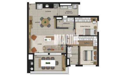 Apartamento no Belém com 2 Dormitórios sendo 1 Suíte, 87 m²