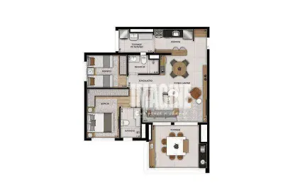 Apartamento no Belém com 2 Dormitórios sendo 1 Suíte, 1 vaga, 90 m²