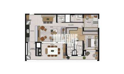 Apartamento no Belém com 2 Dormitórios sendo 2 Suítes, 2 Vagas, 125 m²