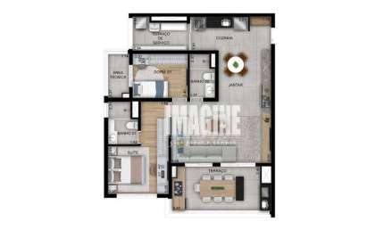 Apartamento na Cidade Patriarca com 2 Dormitórios sendo 1 Suíte, 1 vaga, 94 m²