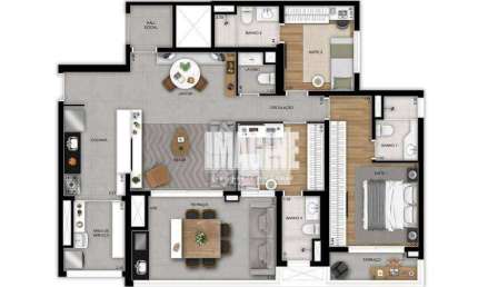 Apartamento na Vila Prudente com 3 Dormitórios sendo 3 Suítes, 2 Vagas, 118 m²