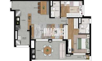 Apartamento na Vila Prudente com 2 Dormitórios sendo 1 Suíte, 2 Vagas, 95 m²