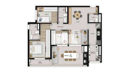 Apartamento na Vila Prudente com 3 Dormitórios sendo 1 Suíte, 1 Vaga, 98 m²
