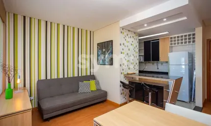 Apartamento com 1 quarto para alugar na Rua Vinte e Quatro de Maio, 411, Rebouças, Curitiba por R$ 2.590