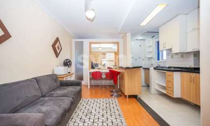 Apartamento com 1 quarto para alugar na Rua Vinte e Quatro de Maio, 411, Rebouças, Curitiba por R$ 2.390