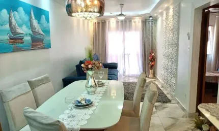 Apartamento com 2 dormitórios à venda, 93 m² por r$ 430.000,00 - tupi - praia grande/sp