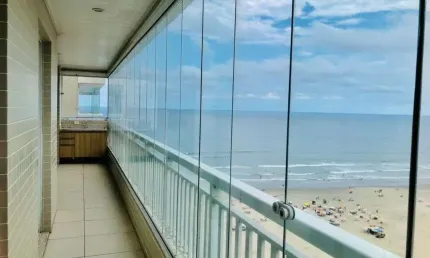 Apartamento com 2 dormitórios para alugar, 91 m² - Aviação - Praia Grande/SP