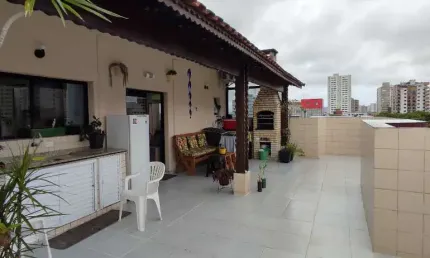 Cobertura à venda, 161 m² por R$ 480.000,00 - Tupi - Praia Grande/SP
