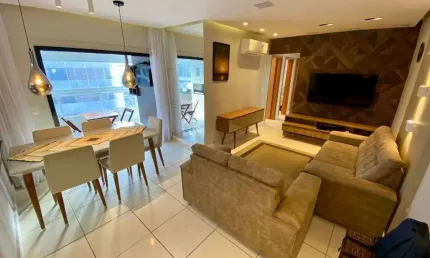 Apartamento com 3 dormitórios à venda, 113 m² por R$ 800.000,00 - Vila Guilhermina - Praia Grande/SP