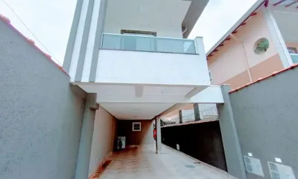Casa com 2 dormitórios à venda, 53 m² por r$ 370.000,00 - mirim - praia grande/sp
