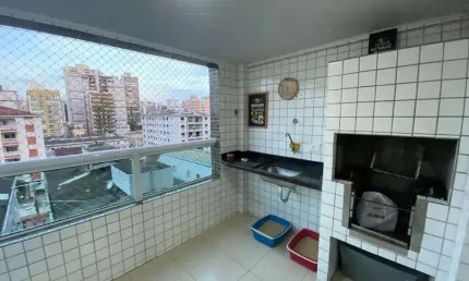 À Venda Apartamento 2 dormitórios na Guilhermina a 200m do Mar, 90m² por R$ 500.000 - Praia Grande/SP