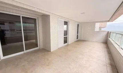 Vista mar! Financiamento direto, 03 dorm c/ suíte, 02 vagas. Alto padrão, Caiçara - Praia Grande