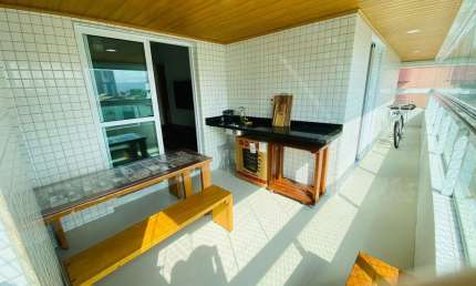 Apartamento com 2 dormitórios à venda, 95 m² por R$ 693.000,00 - Vila Guilhermina - Praia Grande/SP