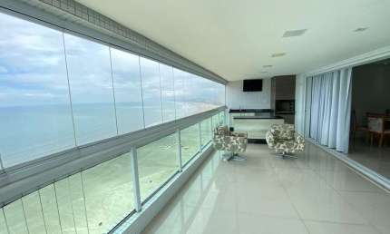 Apartamento com 3 dormitórios para alugar, 192 m² - Canto do Forte - Praia Grande/SP