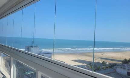 Apartamento com vista mar à venda, 103 m² por R$ 850.000 - Aviação - Praia Grande/SP