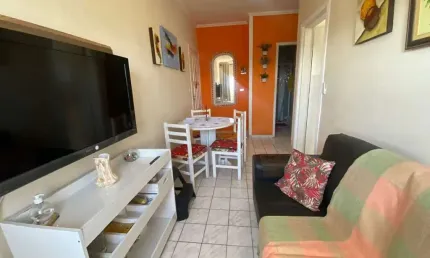 Apartamento com 1 dormitório à venda, 37 m² - aviação - praia grande/sp