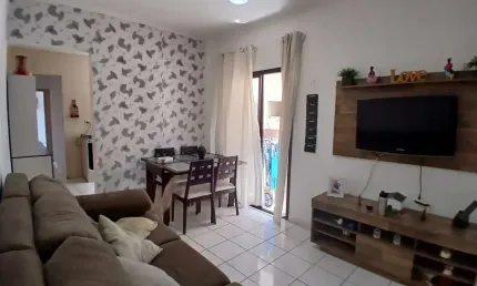 Apartamento com 1 dormitório para alugar, 52 m² por R$ 2.200,02/mês - Aviação - Praia Grande/SP