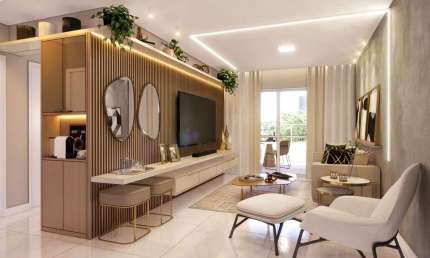 Apartamento lançamento à venda na Aviação em Praia Grande - SP.