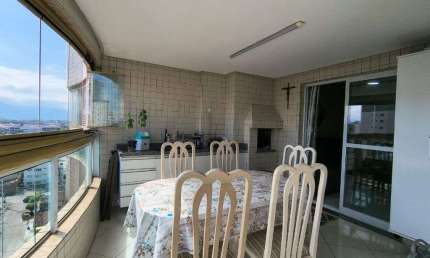 Apartamento com 3 dormitórios à venda, 116 m² por R$ 750.000,00 - Aviação - Praia Grande/SP