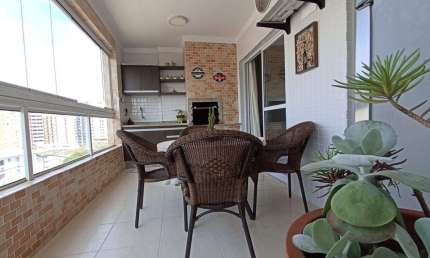 Apartamento com 3 dormitórios à venda, 117 m²  - Vila Guilhermina - Praia Grande/SP