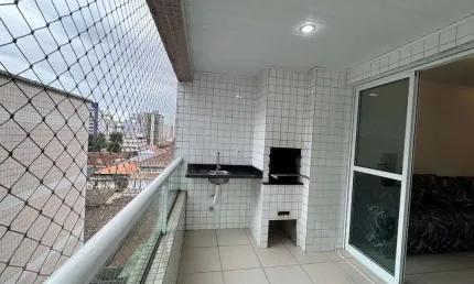 Apartamento com 2 dormitórios para alugar ou comprar na vila guilhermina em praia grande/sp