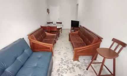 Apartamento com 1 dormitório para alugar, 52 m² - Tupi - Praia Grande/SP