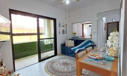 Apartamento com 1 dormitório para alugar, 51 m² por R$ 2.400,01/mês - Tupi - Praia Grande/SP