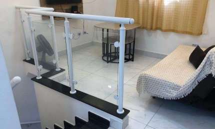 Casa com 2 dormitórios para alugar, 50 m² por R$ 2.500,02/mês - Aviação - Praia Grande/SP