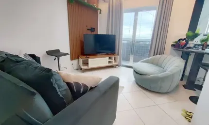 Apartamento com 1 dormitório à venda, 52 m² por r$ 350.000,00 - tupi - praia grande/sp