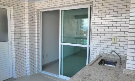 Apartamento com 3 quartos para alugar na Rua Campinas, 335, Boqueirão, Praia Grande