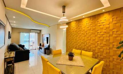 Apartamento com 3 dormitórios, 123 m² - venda por R$ 850.000,00 ou aluguel por R$ 5.500,02/mês - Aviação - Praia Grande/SP