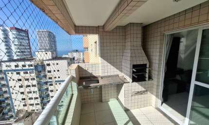 Apartamento com 1 dormitório para alugar, 54 m² por R$ 2.550,02/mês - Aviação - Praia Grande/SP
