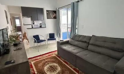 Apartamento com 1 dormitório para alugar, 52 m² por R$ 2.500,02/mês - Aviação - Praia Grande/SP