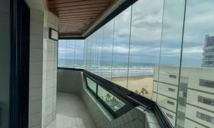 Apartamento com vista mar e 1 dormitório à venda em tupi - praia grande