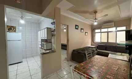 Apartamento com 1 dormitório para alugar, 42 m² por r$ 1.700,02/mês - aviação - praia grande/sp
