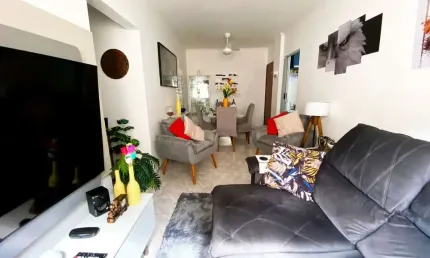 Apartamento com 1 dormitório à venda, 70 m² por r$ 320.000,00 - tupi - praia grande/sp