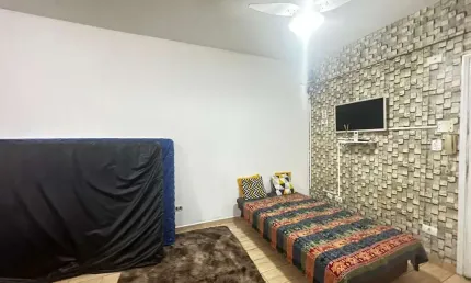 Kitnet com 1 dormitório para alugar, 33 m² por r$ 1.400,01/mês - boqueirão - praia grande/sp